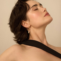 Złote kolczyki z pereł naturalnych Cloud N°1