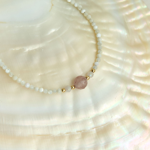 Bransoletka z kamieni naturalnych z kwarcem Feminine N°2