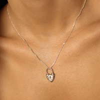 Srebrny naszyjnik Love Lock