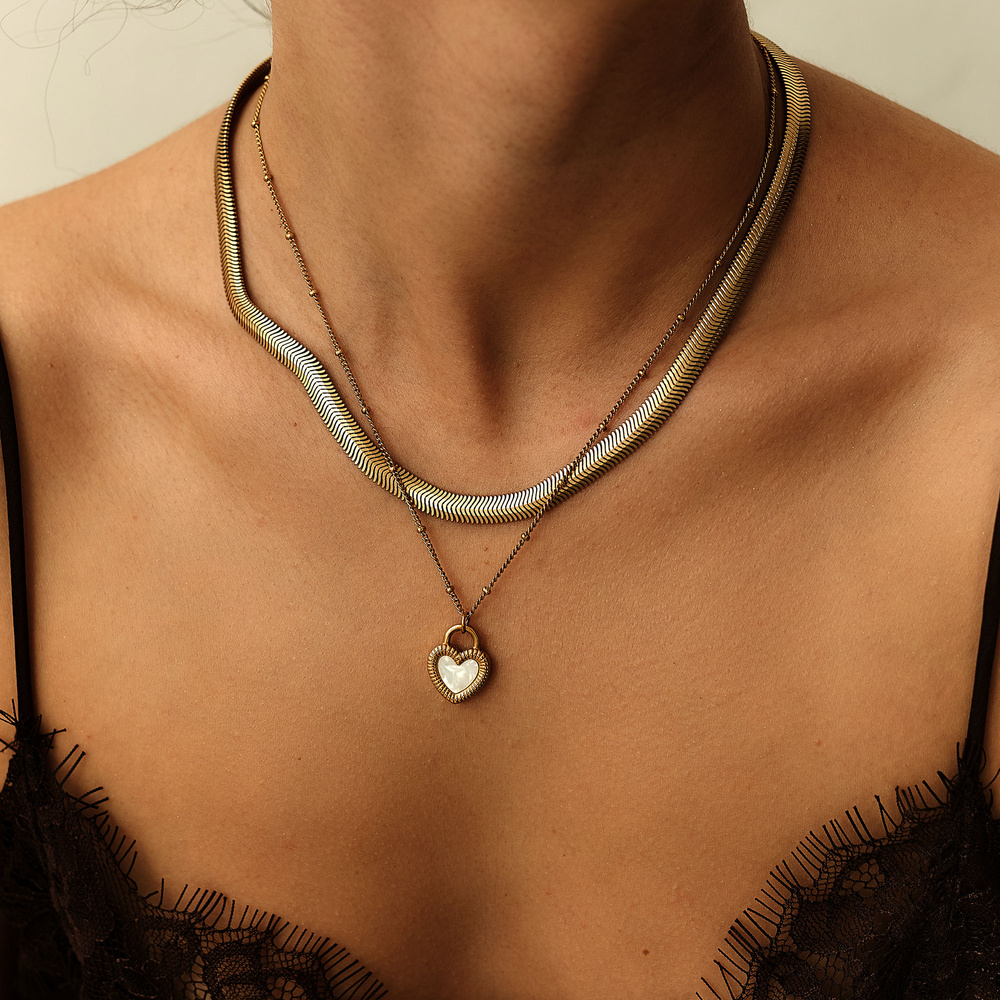 Złoty naszyjnik Pure Heart