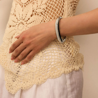 Srebrna sztywna bransoletka Cuff 