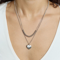 Srebrny naszyjnik Bubble Heart