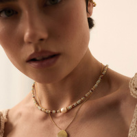 Naszyjnik z naturalnych kamieni oraz pereł Daisy N°5