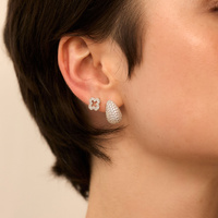 Srebrne kolczyki łezki z cyrkoniami (srebro 925)