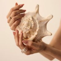 Pierścionek z żywicy epoksydowej Musa Ice