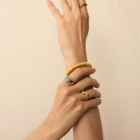 Złota bransoletka vintage Rope N°1