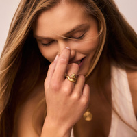 Złoty pierścionek ZEN