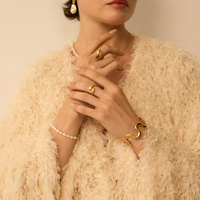 Złoty regulowany pierścionek Gemini N°3