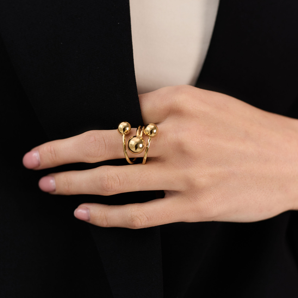 Złoty pierścionek Arianta N°6