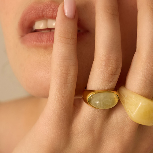 Złoty pierścionek Soul Matcha