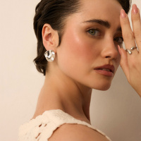 Srebrne kolczyki Wavy