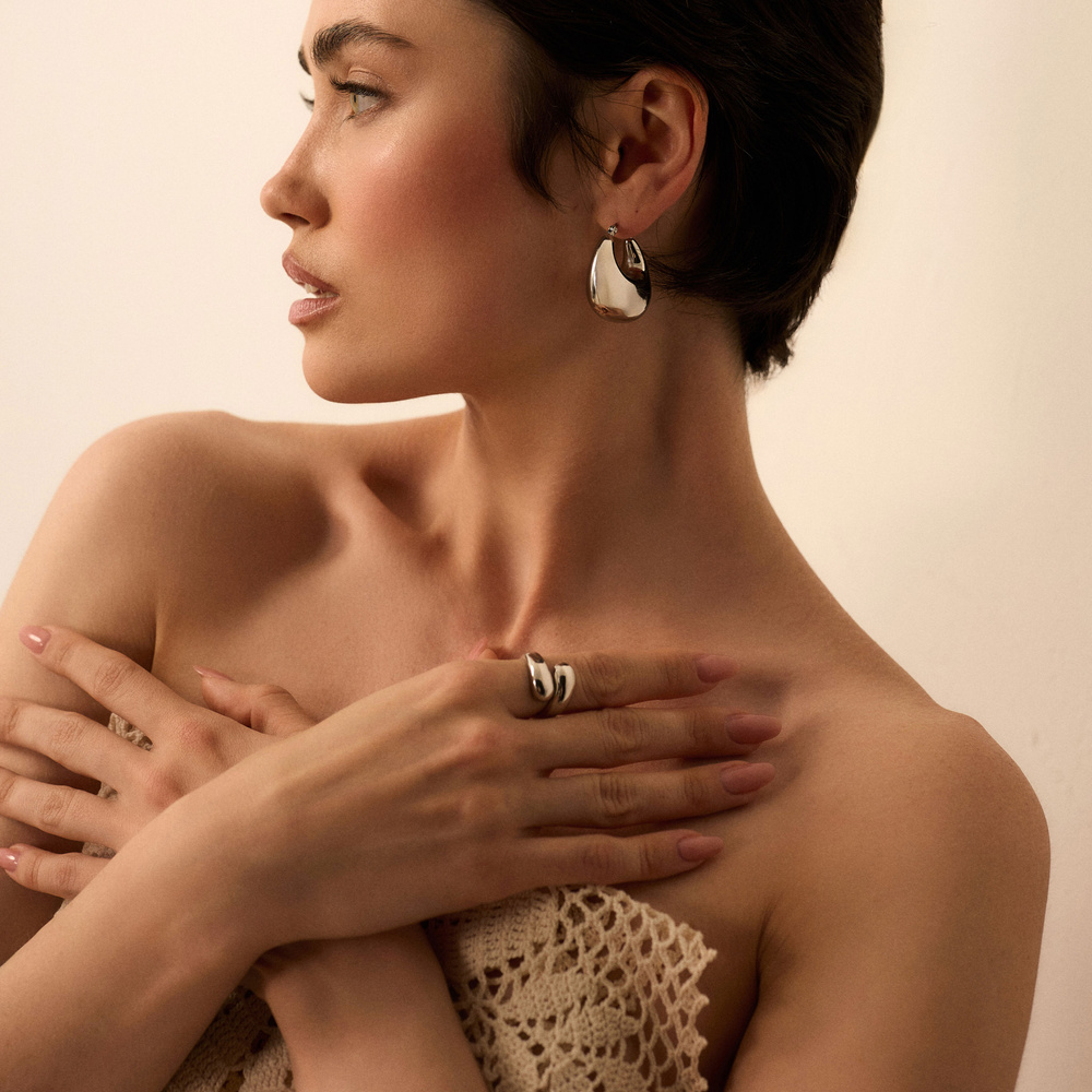 Srebrne kolczyki Gypsy