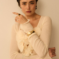 Złote kolczyki vintage Noir N°3