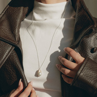 Srebrny naszyjnik Baroque Pearl