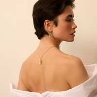 Złote kolczyki z ogniwami Cella 