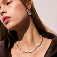 Srebrny naszyjnik żmijka Gravity