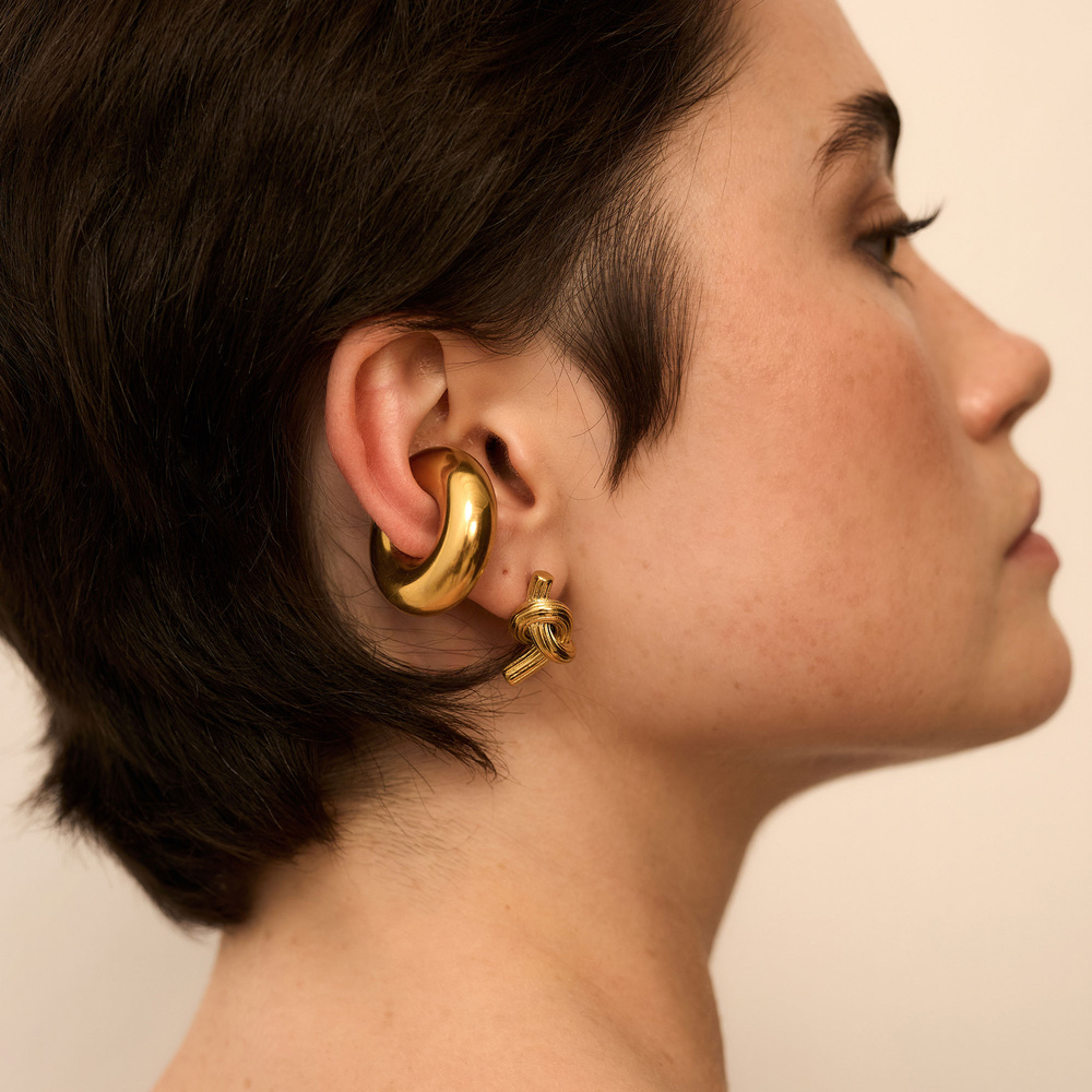 Nausznica Gold Bubble