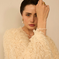 Bransoletka z pereł naturalnych Golden N°2 