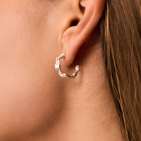 Srebrne kolczyki AQUA