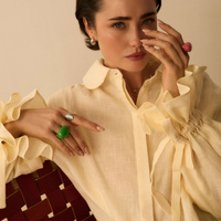 Srebrny regulowany pierścionek Fiore