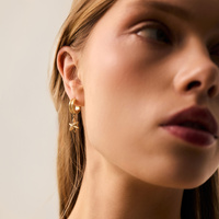 Złote kolczyki CELESTE