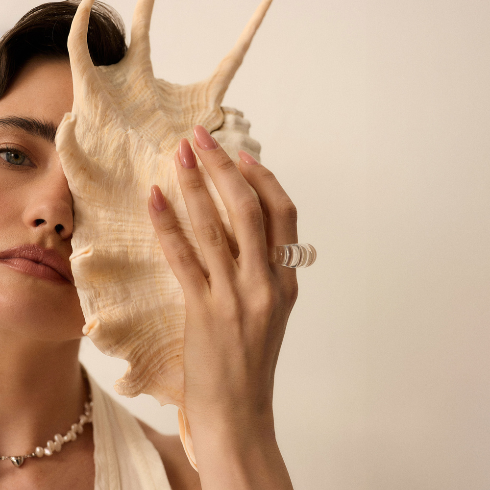 Pierścionek z żywicy epoksydowej Musa Ice