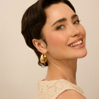 Złote kolczyki Gypsy