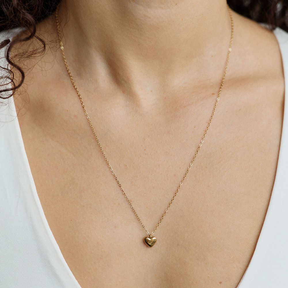 Złoty naszyjnik Heart