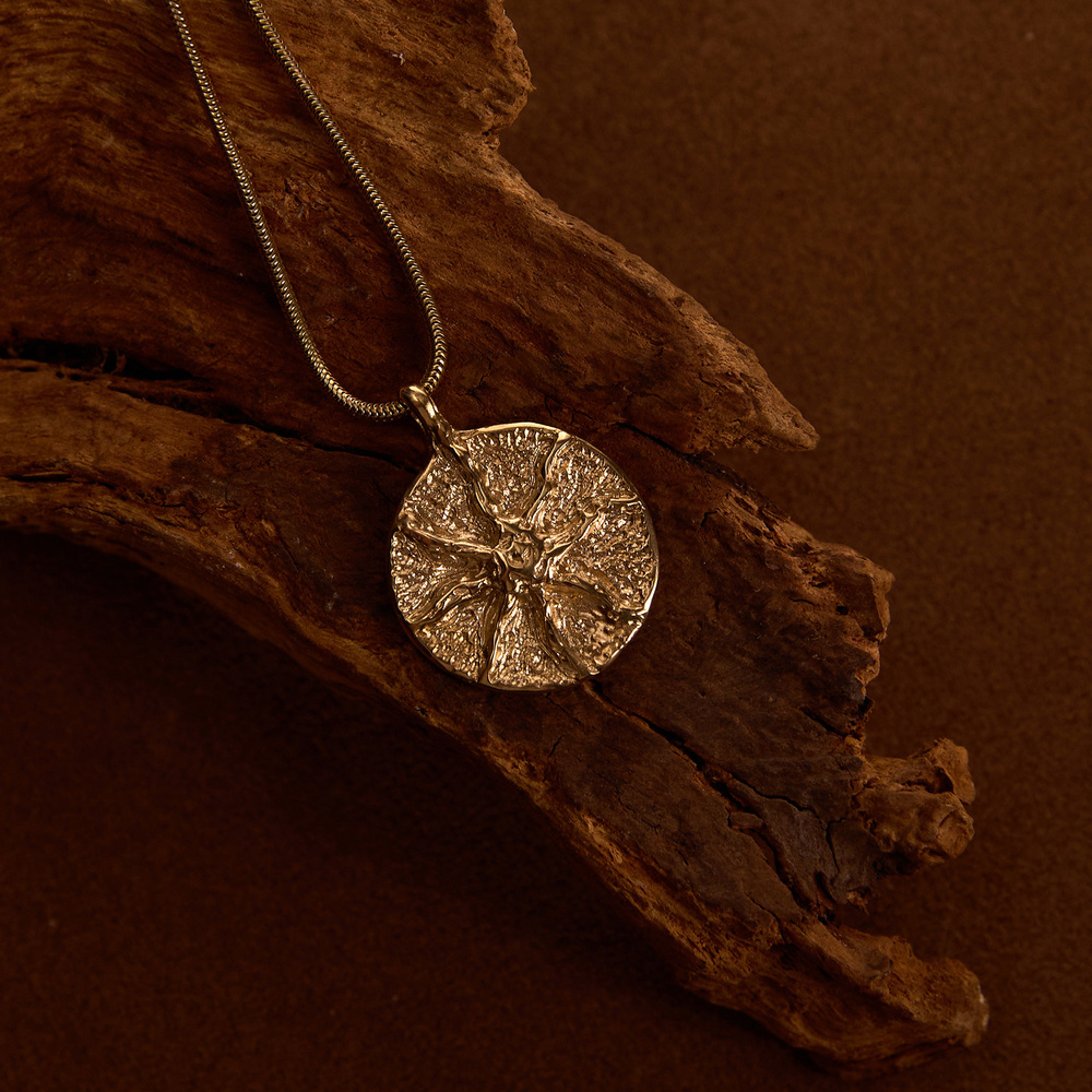 Złoty naszyjnik SUN