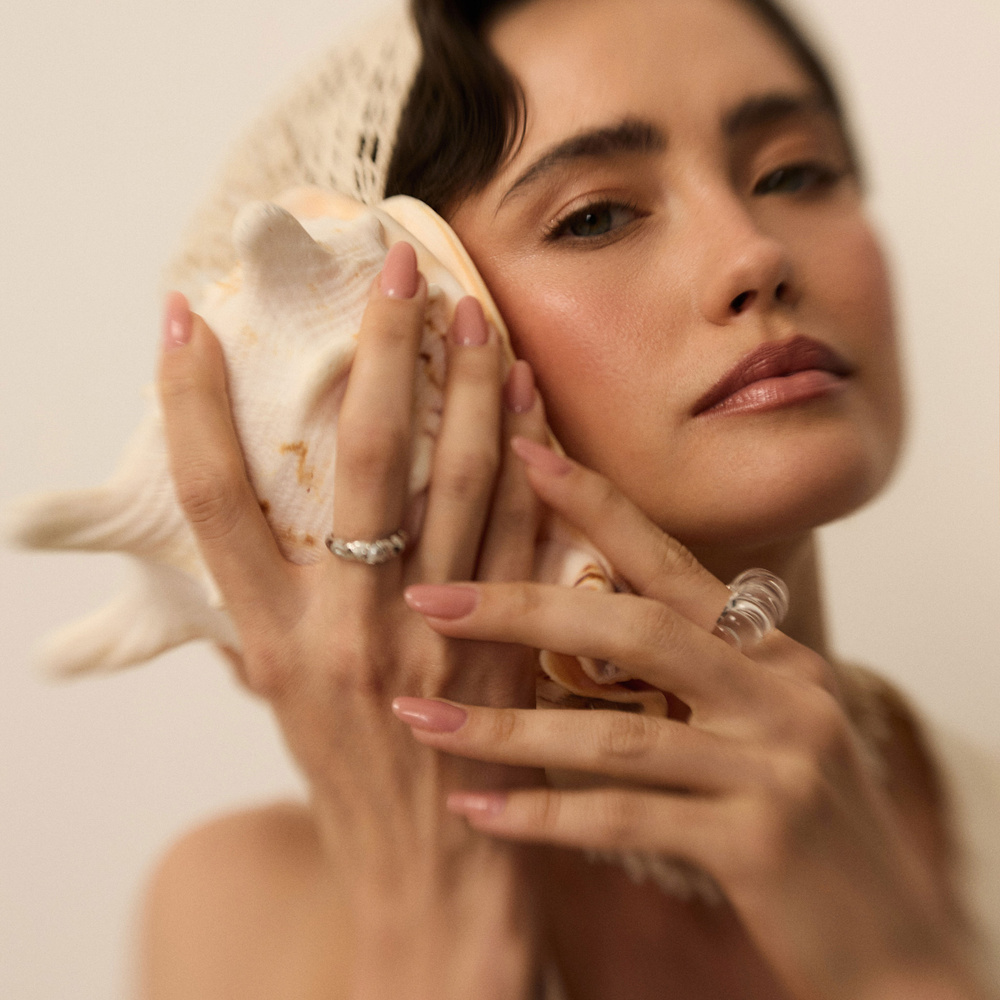 Pierścionek z żywicy epoksydowej Musa Ice