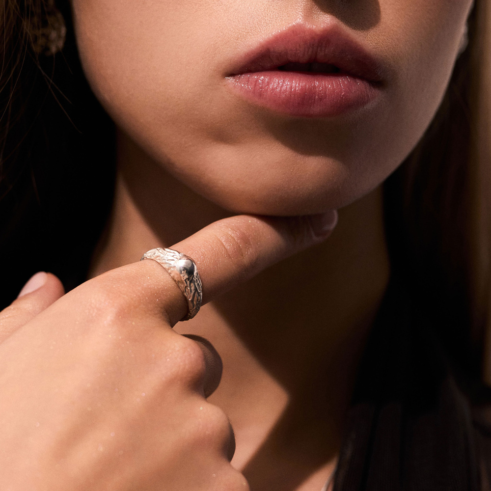 Srebrny pierścionek SUN 