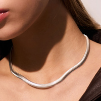 Srebrny naszyjnik żmijka Gravity