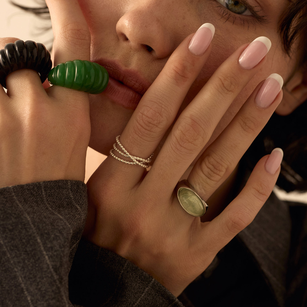 Srebrny pierścionek Delicate