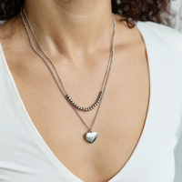 Srebrny naszyjnik Bubble Heart