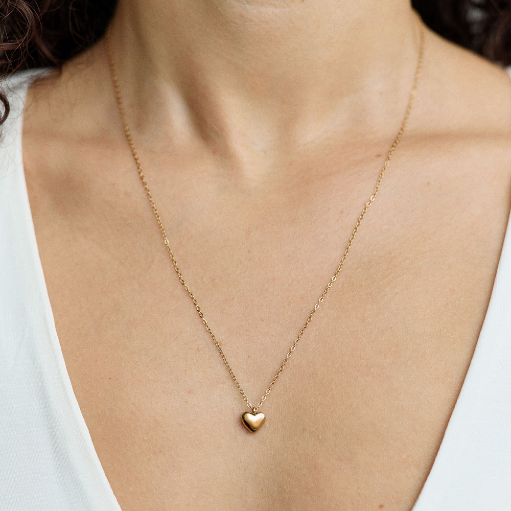 Złoty naszyjnik Heart