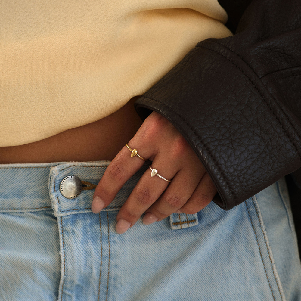 Złoty pierścionek Tears of Silver