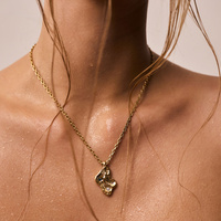 Złoty naszyjnik AQUA