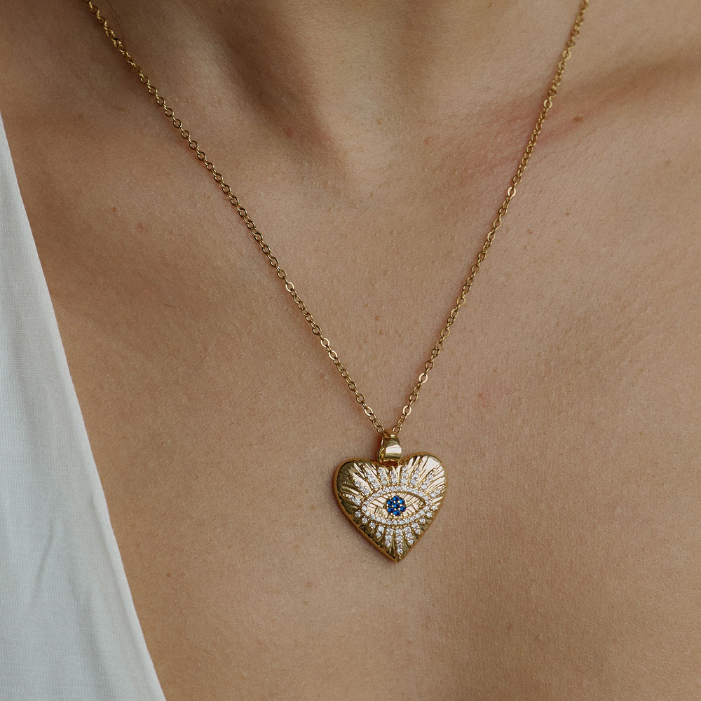 Złoty naszyjnik Care