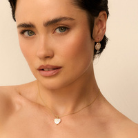 Złote kolczyki Pearl Petals