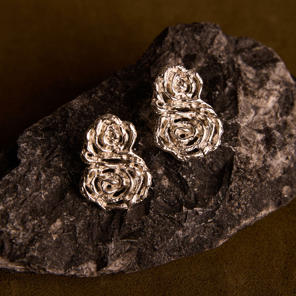 Srebrne kolczyki SPIRAL