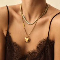 Złoty naszyjnik Fluffy Heart N°2