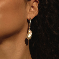 Srebrne kolczyki Baroque Pearl