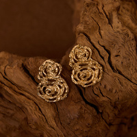 Złote kolczyki SPIRAL