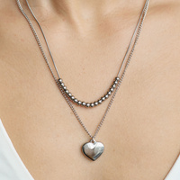 Srebrny naszyjnik Bubble Heart