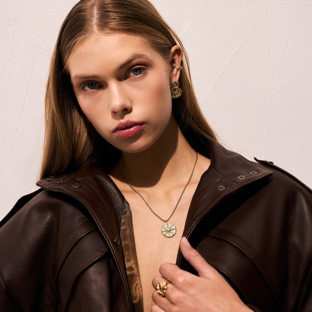 Złoty naszyjnik SUN