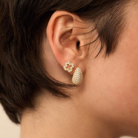 Złote kolczyki Lucky