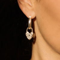 Srebrne kolczyki Love Lock