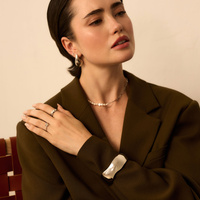 Srebrna sztywna bransoletka Bold N°2