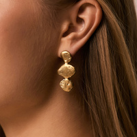 Złote kolczyki BALANCE