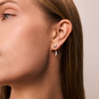 Srebrne kolczyki DRIP